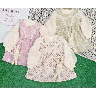  PAKET DRESS GIRLS BLOWS BUNNY CHIC 12 PCS (PRE ORDER)